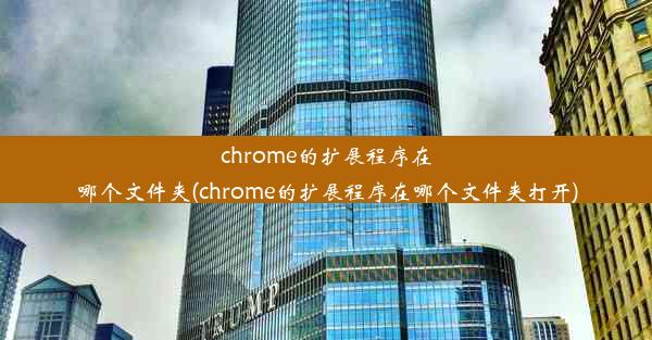 chrome的扩展程序在哪个文件夹(chrome的扩展程序在哪个文件夹打开)