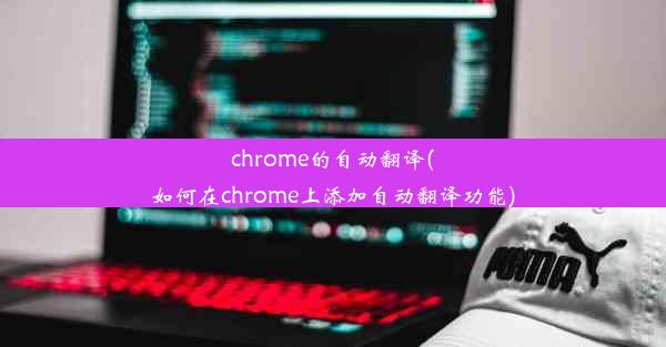 chrome的自动翻译(如何在chrome上添加自动翻译功能)