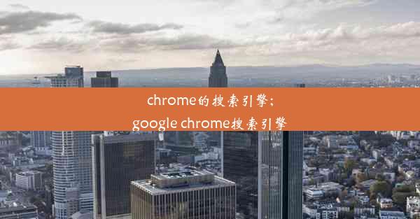 chrome的搜索引擎;google chrome搜索引擎