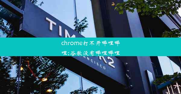 chrome打不开哔哩哔哩;谷歌没有哔哩哔哩