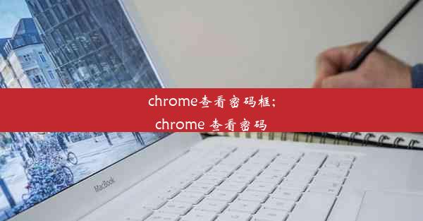 chrome查看密码框;chrome 查看密码