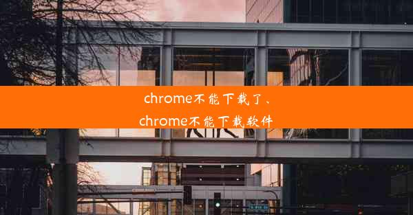 chrome不能下载了、chrome不能下载软件