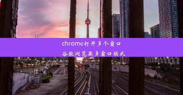 chrome打开多个窗口_谷歌浏览器多窗口模式