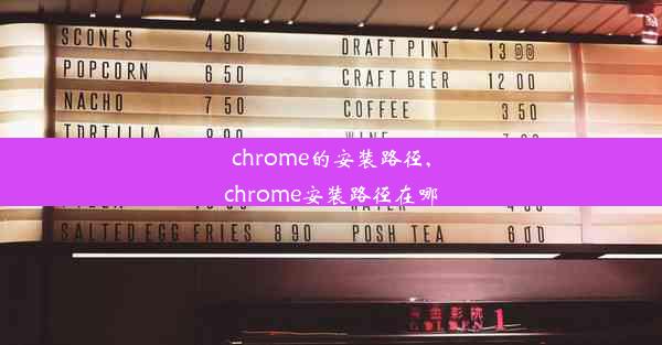 chrome的安装路径,chrome安装路径在哪