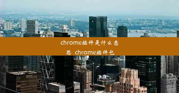 chrome插件是什么意思_chrome插件包