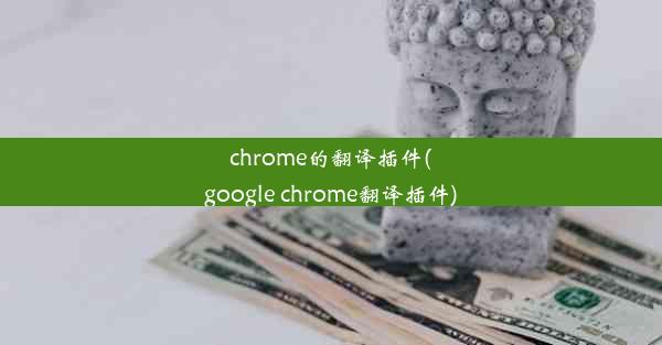 chrome的翻译插件(google chrome翻译插件)