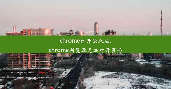 chrome打开没反应,chrome浏览器无法打开页面