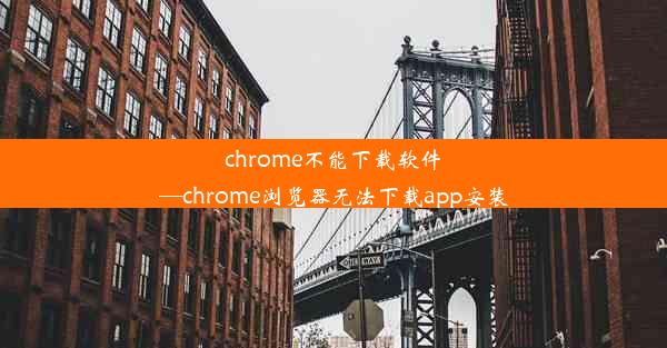 chrome不能下载软件—chrome浏览器无法下载app安装