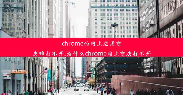 chrome的网上应用商店咋打不开,为什么chrome网上商店打不开