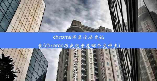 chrome不显示历史记录(chrome历史记录在哪个文件夹)