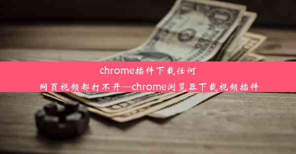 chrome插件下载任何网页视频都打不开—chrome浏览器下载视频插件