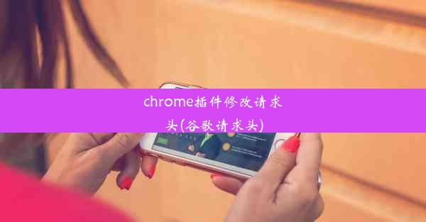 chrome插件修改请求头(谷歌请求头)