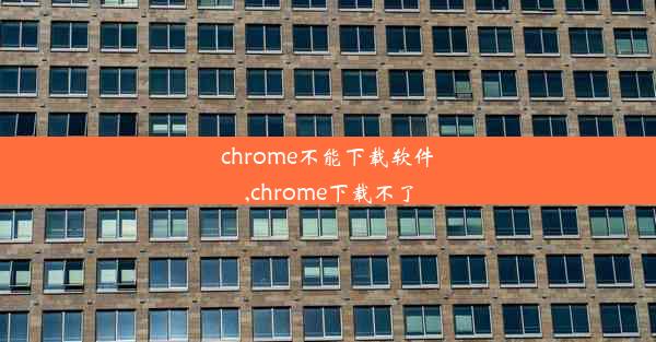 chrome不能下载软件,chrome下载不了