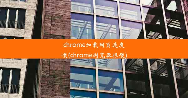 chrome加载网页速度慢(chrome浏览器很慢)