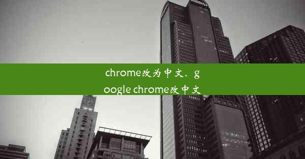 chrome改为中文、google chrome改中文