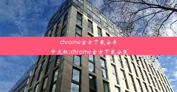 chrome官方下载安卓中文版;chrome官方下载安装