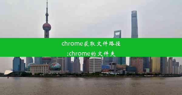 chrome获取文件路径;chrome的文件夹