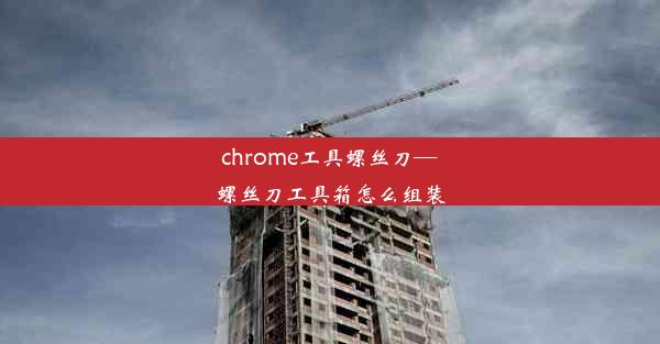 chrome工具螺丝刀—螺丝刀工具箱怎么组装