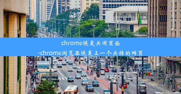 chrome恢复关闭页面-chrome浏览器恢复上一个关掉的网页