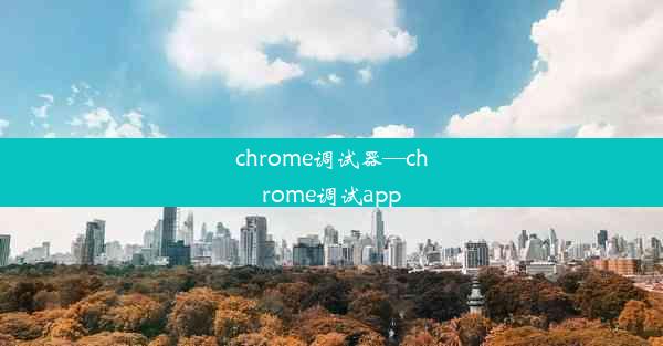 chrome调试器—chrome调试app