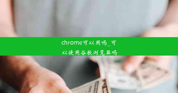 chrome可以用吗_可以使用谷歌浏览器吗