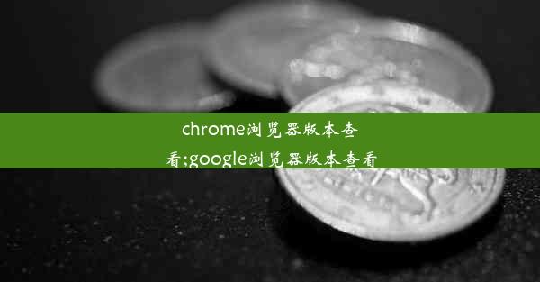 chrome浏览器版本查看;google浏览器版本查看