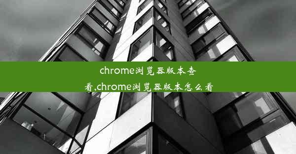 chrome浏览器版本查看,chrome浏览器版本怎么看