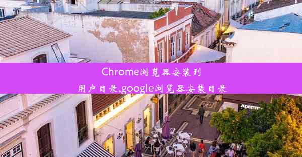 Chrome浏览器安装到用户目录,google浏览器安装目录