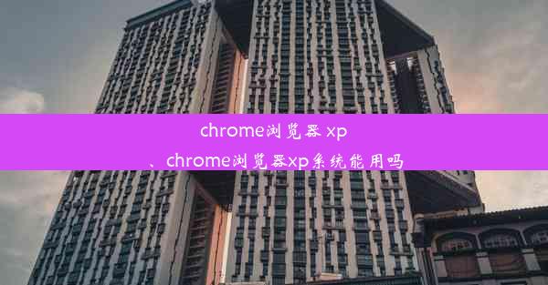 chrome浏览器 xp、chrome浏览器xp系统能用吗