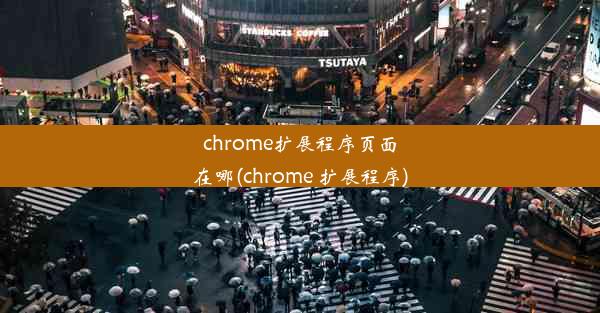 chrome扩展程序页面在哪(chrome 扩展程序)