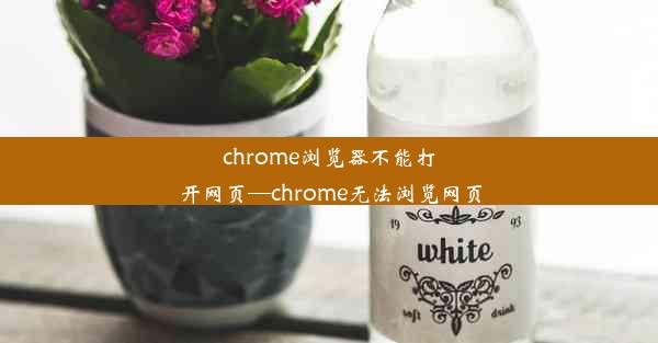 chrome浏览器不能打开网页—chrome无法浏览网页