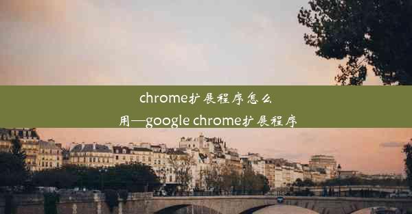 chrome扩展程序怎么用—google chrome扩展程序