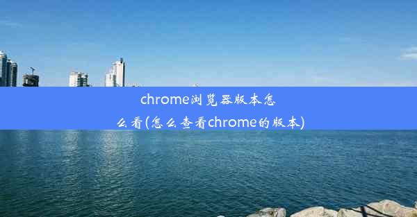 chrome浏览器版本怎么看(怎么查看chrome的版本)