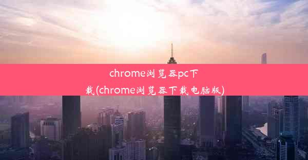 chrome浏览器pc下载(chrome浏览器下载电脑版)