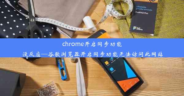 chrome开启同步功能没反应—谷歌浏览器开启同步功能无法访问此网站