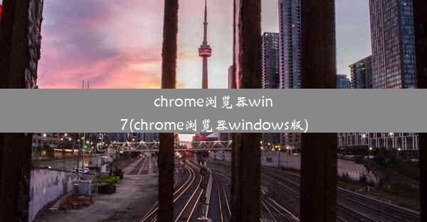 chrome浏览器win7(chrome浏览器windows版)