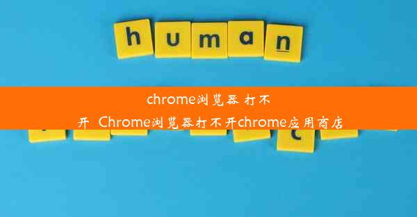 chrome浏览器 打不开_Chrome浏览器打不开chrome应用商店