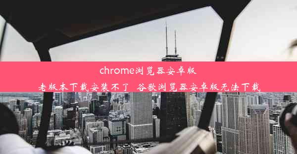 chrome浏览器安卓版老版本下载安装不了_谷歌浏览器安卓版无法下载