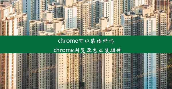 chrome可以装插件吗_chrome浏览器怎么装插件