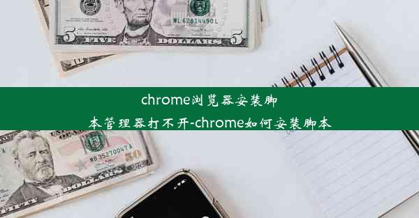 chrome浏览器安装脚本管理器打不开-chrome如何安装脚本