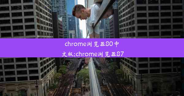 chrome浏览器80中文版;chrome浏览器87