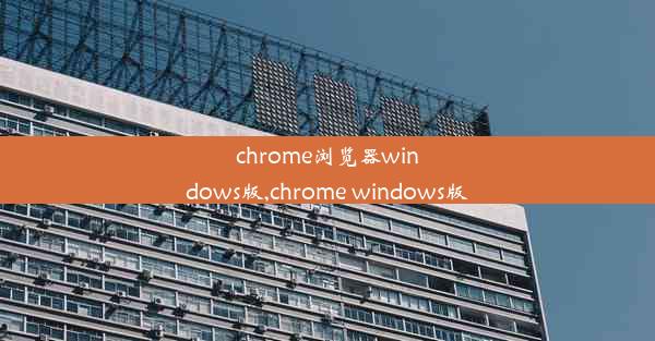 chrome浏览器windows版,chrome windows版