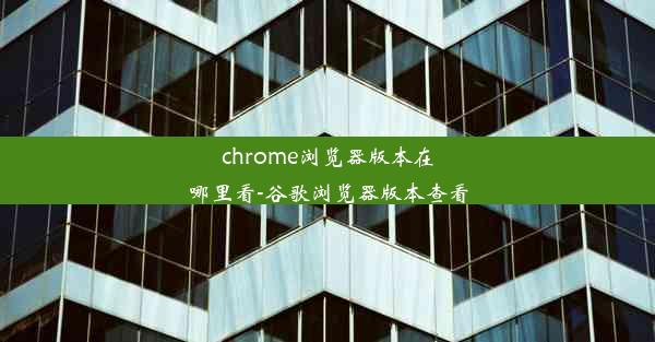 chrome浏览器版本在哪里看-谷歌浏览器版本查看