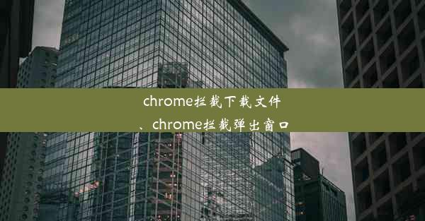 chrome拦截下载文件、chrome拦截弹出窗口