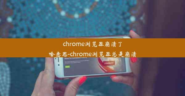 chrome浏览器崩溃了啥意思-chrome浏览器总是崩溃