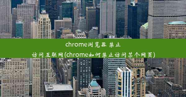 chrome浏览器 禁止访问互联网(chrome如何禁止访问某个网页)