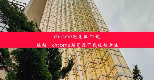 chrome浏览器 下载视频—chrome浏览器下载视频方法