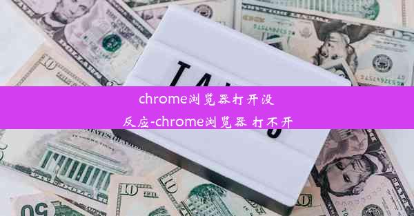 chrome浏览器打开没反应-chrome浏览器 打不开