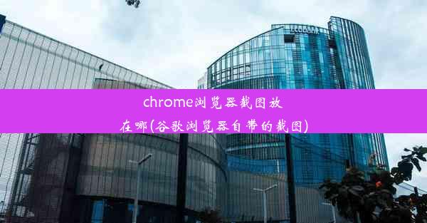 chrome浏览器截图放在哪(谷歌浏览器自带的截图)