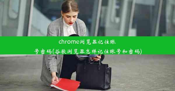 chrome浏览器记住账号密码(谷歌浏览器怎样记住账号和密码)